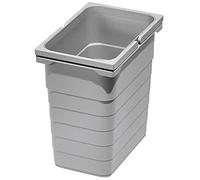 SOTECH eins2vier Poubelle gris alu Seau à Ordures Corbeille à Déchets Tri des Déchets 8L 5050