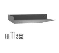 SOTECH Étagère d'angle Murale Design Hover-X, 250 x 250 x 30 mm | anthracite, fixation murale, plaque murale et kit de montage inclus pour salle de bain, cuisine ou salon