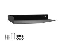 SOTECH Étagère d'angle Murale Design Hover-X 250 x 250 x 30 mm, Noire | fixation murale, étagère flottante avec kit de montage inclus, pour salle de bain, cuisine ou salon