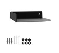 SOTECH Étagère d'angle Murale Design Hover-XIII 200 x 150 x 30 mm, Noire, Fixation Murale, étagère Flottante avec kit de Montage Inclus, pour Salle de Bain, Cuisine ou Salon.