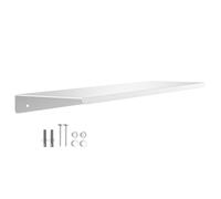 SOTECH Étagère Murale Design Hover-V 450 x 130 x 30 mm Blanche, kit de Fixation Inclus pour Salle de Bain, Cuisine ou Salon