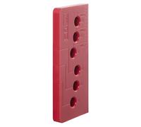 SOTECH Gabarit de montage pour poignée de porte de balcon SEJA de dimensions 82 x 52,5 x 20 mm 48 rangées de trous percés à 16 mm 18 mm et 23 mm de distance