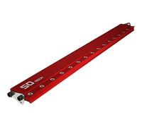 SOTECH Gabarit de perçage de précision en aluminium BS-32-500 (499 x 46,5 x 17 mm) Guide de perçage pour rangées de trous de 32 mm