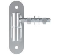 SOTECH Gond de porte Ø 27 mm M16 x 96 mm Capacité de charge 250 kg/pièce | avec plaque de fixation en acier galvanisé Gond de porte Gond de porte Charnière de porte