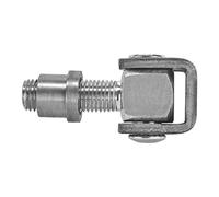 SOTECH Gond de Porte 83 mm réglable avec Patte à Souder M16 Ferrure | pour Portail Charnière pour Porte en Acier Gonds