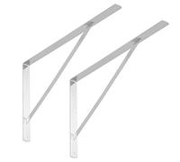 SOTECH Jeu de 10 consoles pour rayonnages (600 x 375 x 40 mm, galvanisé, revêtement par poudre) Consoles avec entretoise pour la stabilisation
