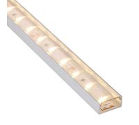 SOTECH LED Profilé pour montage en saillie-PH1 (2000 x 18 x 8,5 mm) pour LED Stripes larges jusqu'à 16 mm (par ex. pour Philips Hue LightStrip) Profilé pour montage en saillie avec cache transparent