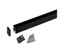 SOTECH Linero style Tringle de cuisine noire 1200 x 22 x 29 mm