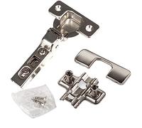 SOTECH Lot de 10 charnières à boîtier T45 110° à butée centrale avec montage rapide et amortisseur, y compris plaque cruciforme, vis et cache