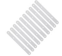 SOTECH Lot de 10 connecteurs pour meubles longueur 200 mm, sangle de liaison métallique à visser, connecteur bois pour façades de meubles