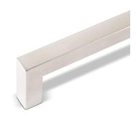SOTECH lot de 10 poignées de meuble E3 en acier inoxydable véritable BA 416 mm (profil 15 x 15 mm) poignées en acier inoxydable poignées de garde-corps poignées de tiroir