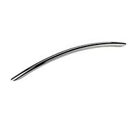SOTECH Lot de 10 poignées de meuble TONY BA 224 mm Chrome poli Poignée courbe Hauteur 30 mm et diamètre 10 mm