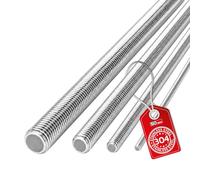 SOTECH, lot de 10 tiges filetées M8, longueur 1 000 mm, acier inoxydable SS304 A2-70, filetage métrique ISO sur toute la longueur, résistantes à la corrosion
