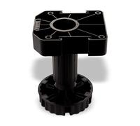 SOTECH Lot de 20 Pieds de Meuble, Pied de Base, Pied réglable, 125 mm