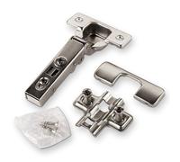 SOTECH Lot de 6 charnières à boîtier T45 110° d'angle avec montage rapide et amortisseur, y compris plaque cruciforme