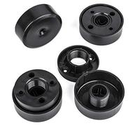 SOTECH Lot de 8 pieds de meuble GOLF III Ø 50 mm Pied coulissant Patins de sol Pied de socle Patins de meuble noirs réglables