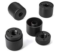 SOTECH Lot de 8 pieds de meuble Pieds d'armoire HOTEL ronds Hauteur réglable de 44 à 54 mm