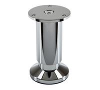 SOTECH Pied de meuble TERRA hauteur 100 mm chrome poli réglable en hauteur jusqu'à max. 15 mm charge jusqu'à 250 kg