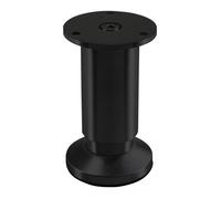 SOTECH Pied de meuble TERRA hauteur 100 mm noir anodisé réglable en hauteur jusqu'à max. 15 mm charge 250 kg