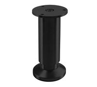 SOTECH Pied de Meuble Terra Hauteur 120 mm Noir anodisé Pied de Table réglable en Hauteur jusqu'à Max. 15 mm, Charge 250 kg