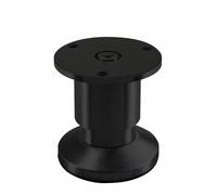 SOTECH Pied de Meuble Terra Hauteur 50 mm Noir anodisé Pied de canapé réglable en Hauteur jusqu'à Max. 15 mm, Charge 250 kg