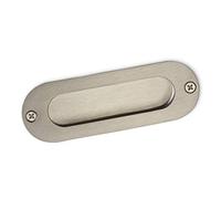 SOTECH Poignée à Encastrer EL-08 Entraxe 108 mm Acier Inox brossé Poignée pour Portes Coulissantes Poignée Coquille Poignée