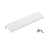 SOTECH Poignée de meuble Blankett Jane 150 mm blanc Ral 9003 BA 96 mm Poignée d'armoire à monter à l'intérieur de la façade, vis de fixation incluses