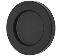 SOTECH Poignée de porte coulissante TAYO noire Ø 70 x 8 mm autocollante (3M VHB) poignée de porte en verre en aluminium pour portes en verre et portes de chambre