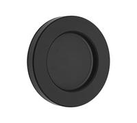 SOTECH Poignée de porte coulissante TEYO anodisée noire Ø 70 x 8 mm autocollante (3M VHB) Poignée de meuble en inox Poignée coquille pour portes en verre & portes de chambre de