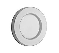 SOTECH Poignée de porte coulissante TEYO argent anodisé Ø 70 x 8 mm autocollante (3M VHB) Poignée de meuble en inox Poignée coquille pour portes en verre & portes de chambre de