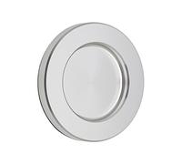 SOTECH Poignée de porte coulissante TEYO aspect inox Ø 70 x 8 mm autocollante (3M VHB) Poignée de meuble en inox Poignée coquille pour portes en verre & portes de chambre de