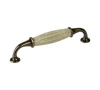SOTECH poignée en porcelaine META poignée de meuble en porcelaine bronze craquelé BA 128 mm