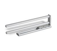 SOTECH Porte-serviettes en aluminium TED 2 bras 325 - 487 mm extensible / pivotant EV1 anodisé
