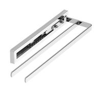 SOTECH Porte-Serviettes Coulissant Style 2 Bras Chrome Poli 325 mm Course 145 mm Porte-Serviettes pour Montage latéral sur lavabo