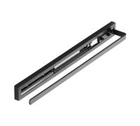 SOTECH Porte-Serviettes Coulissant Style à 1 Bras Noir 415 mm Course 300 mm Porte-Serviettes pour Montage latéral ou sous Plan de Toilette