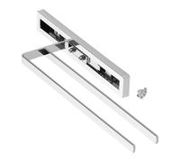 SOTECH Porte-Serviettes Elegance chromé 2 Bras 325 mm insérés, rallonge 470 mm Porte-Serviettes