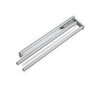SOTECH Porte-Serviettes en Aluminium TED 2 Bras EV1 anodisé (450-730 mm, Extensible, Rotatif) Coulisse télescopique adaptée à la Salle de Bain ou à la Cuisine