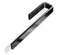 SOTECH Porte-serviettes PELI pour montage sur armoire/A visser/Aluminium massif/Chrome foncé/Porte-serviettes Salle de bain Crochet porte-serviettes