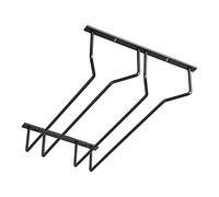 SOTECH Porte-verre pour 2 rangées de verres 235 x 355 x 70 mm noir Support | pour Verres à vin Verres à Champagne Verres à Bière Support pour verres à vin