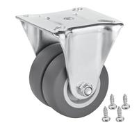 SOTECH Roue fixe Ø 50 mm Poids supporté 100 kg Plaque de vissage: 60 x 60 mm A monter sur tiroir de lit Roulette pour Charge Lourde