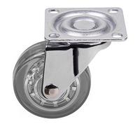 SOTECH Roulette de Meuble Ø 50 mm Roulette Fixe Roue transparent 40 Kg