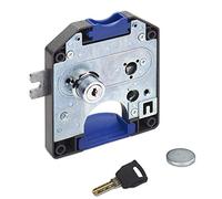 SOTECH Serrure à Monnaie 110 x 125 x 18 mm Fermeture à Gauche pour Jetons de 1 € Serrure de Consigne Serrure de Porte