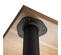 SOTECH Set de 4 x Pieds de Table/Hauteur 870 mm/Hauteur Réglable/Ø 60 mm/Noir/Capacité de Charge jusqu'à