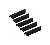 SOTECH Set de 5 x Poignées de Meuble Blankett Jane 330 mm noir Poignée pour Placard Poignées Fixation