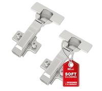 SOTECH-SMOOTH Charnière à boîtier T45 avec Softclose standard, charnières de porte avec amortisseur avec angle d'ouverture de 105° boîtier Ø 35 mm (2 pièces/butée d'angle)
