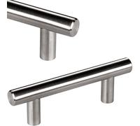 Sotech SO-TECH® Poignée Barre Poignée de Meuble G10 Tube en Acier Affiné Entraxe de trou 64 mm