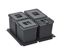SOTECH Système de tri sélectif Draw 15+10+10+6L Poubelle avec couvercle
