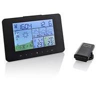 SOUCCESS SATELLITEN-WETTERSTATION Color Station météo sans fil avec prévisions 4 jours, assistée par satellite, capteur extérieur, thermomètre, humidité, force du vent,direction UVM