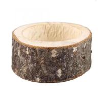 Souche Bois Décoration Bougeoir en bois for mariage, 3 pièces, chandelier rondins, pot de fleurs, ornement, décoratif(3pcs-S)