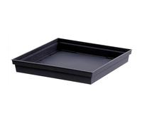 Soucoupe carré Toscane 26,7x26,7cm anthracite - EDA